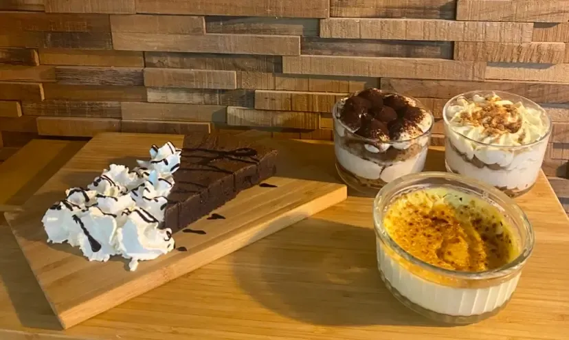 Tiramisu classique & spéculos, Crème brûlée, Fondant chocolat